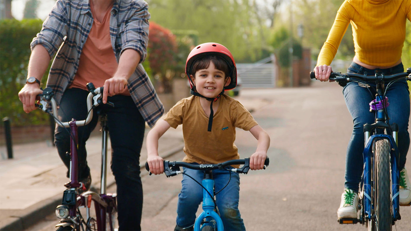 Cycling with kid