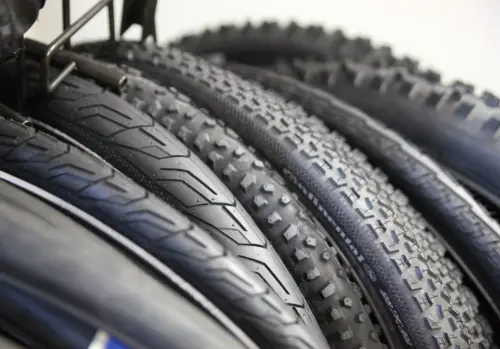 recycling old bike tyres